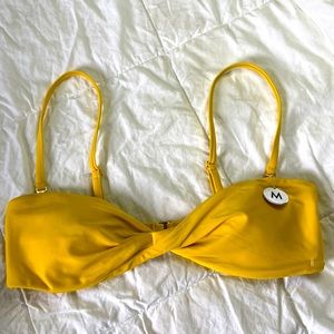 Yellow mustard Swimwear tops Size M